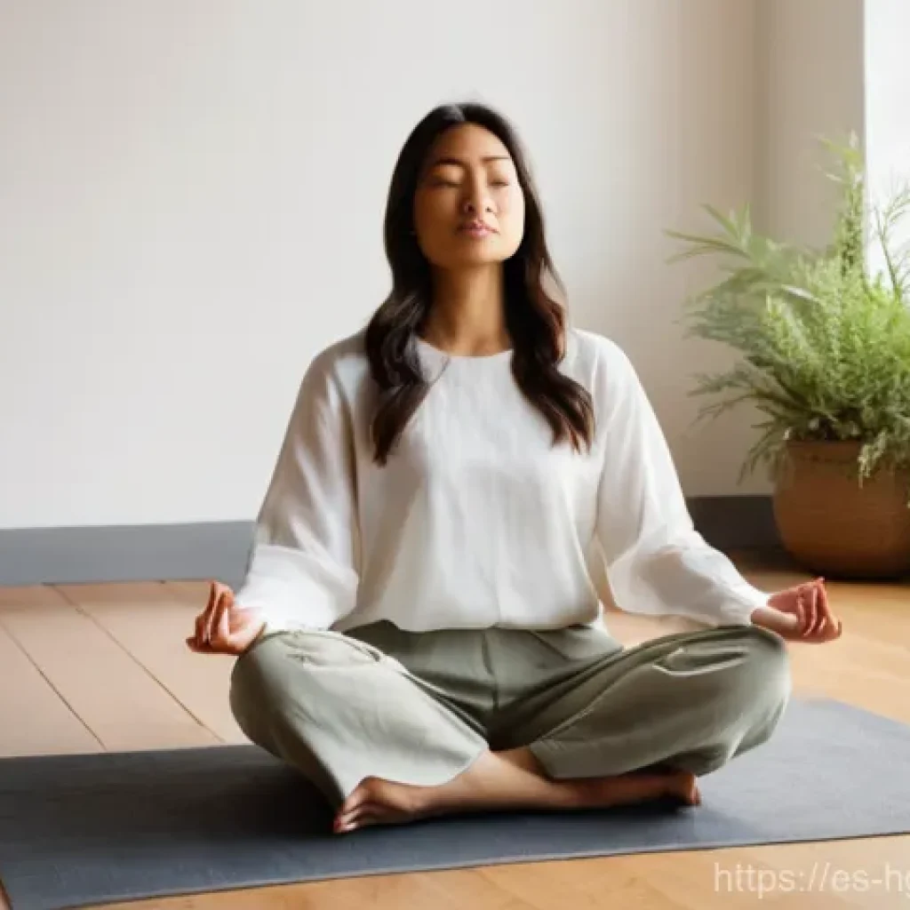 회복탄력성 향상을 위한 주의 집중 훈련 - **Prompt: Conscious Breathing and Inner Calm**
A serene, high-definition image featuring a perso...